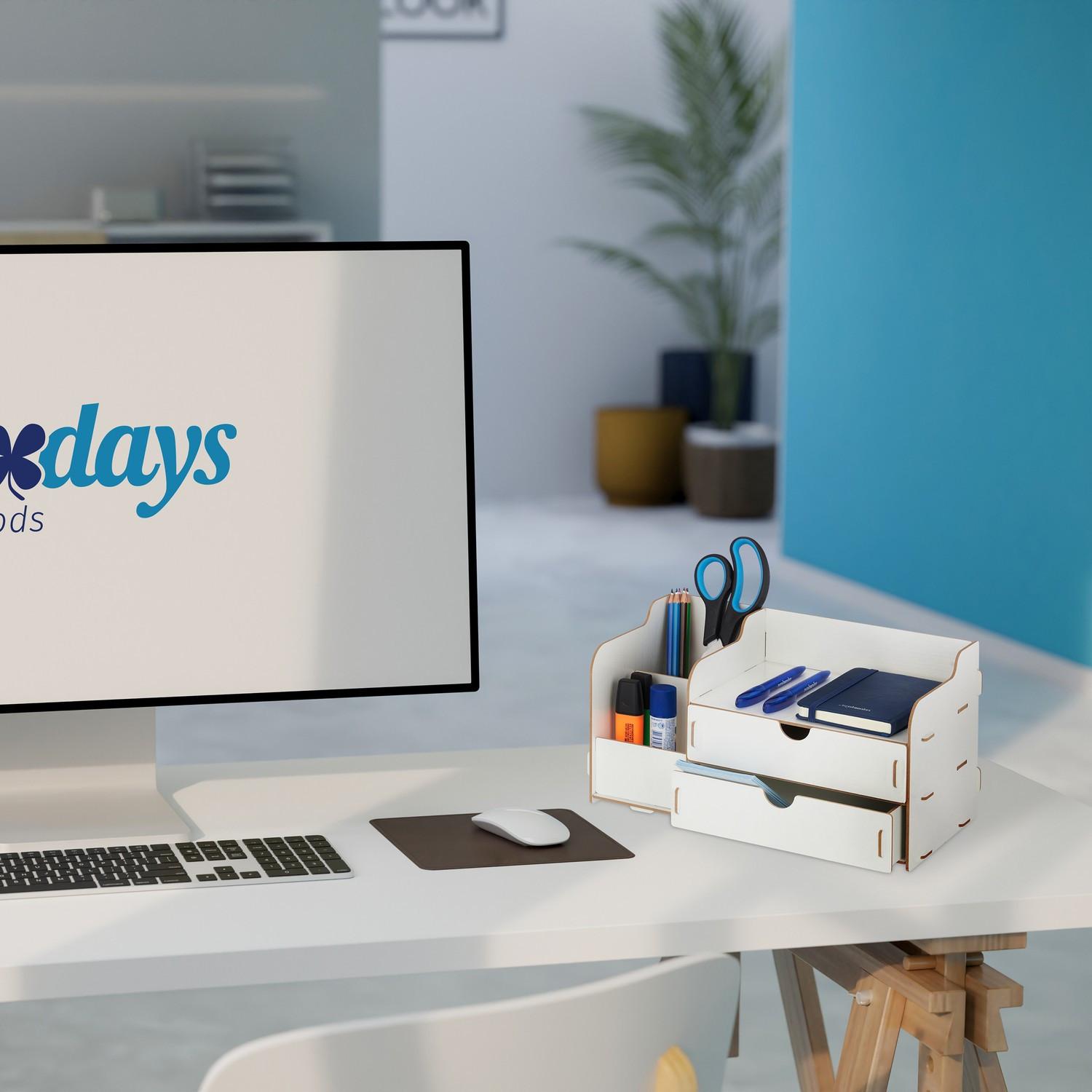 Northix Organiseur de bureau avec tiroirs  