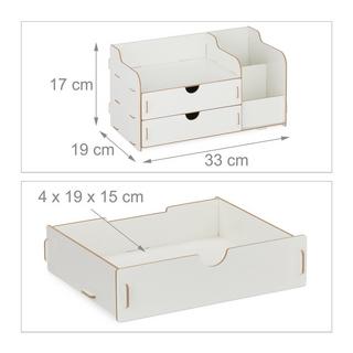 Northix Organiseur de bureau avec tiroirs  