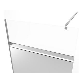 SHOWER DESIGN Parete doccia walk in con effetto specchio 120 x 200 cm - ZENADO  