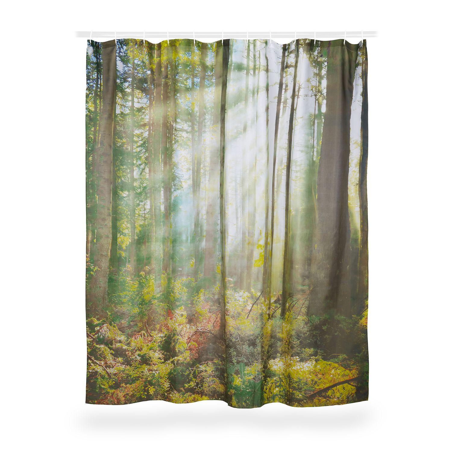 B2X Tenda da doccia foresta 180 x 180 cm  