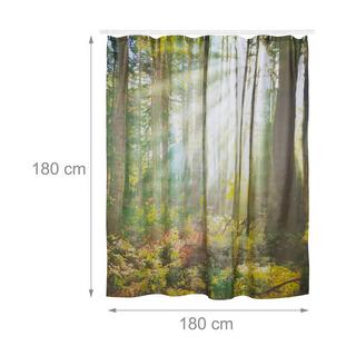 B2X Tenda da doccia foresta 180 x 180 cm  