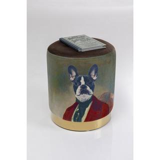 KARE Design Tabouret Cerise Mr. Dog Laiton rond 32  