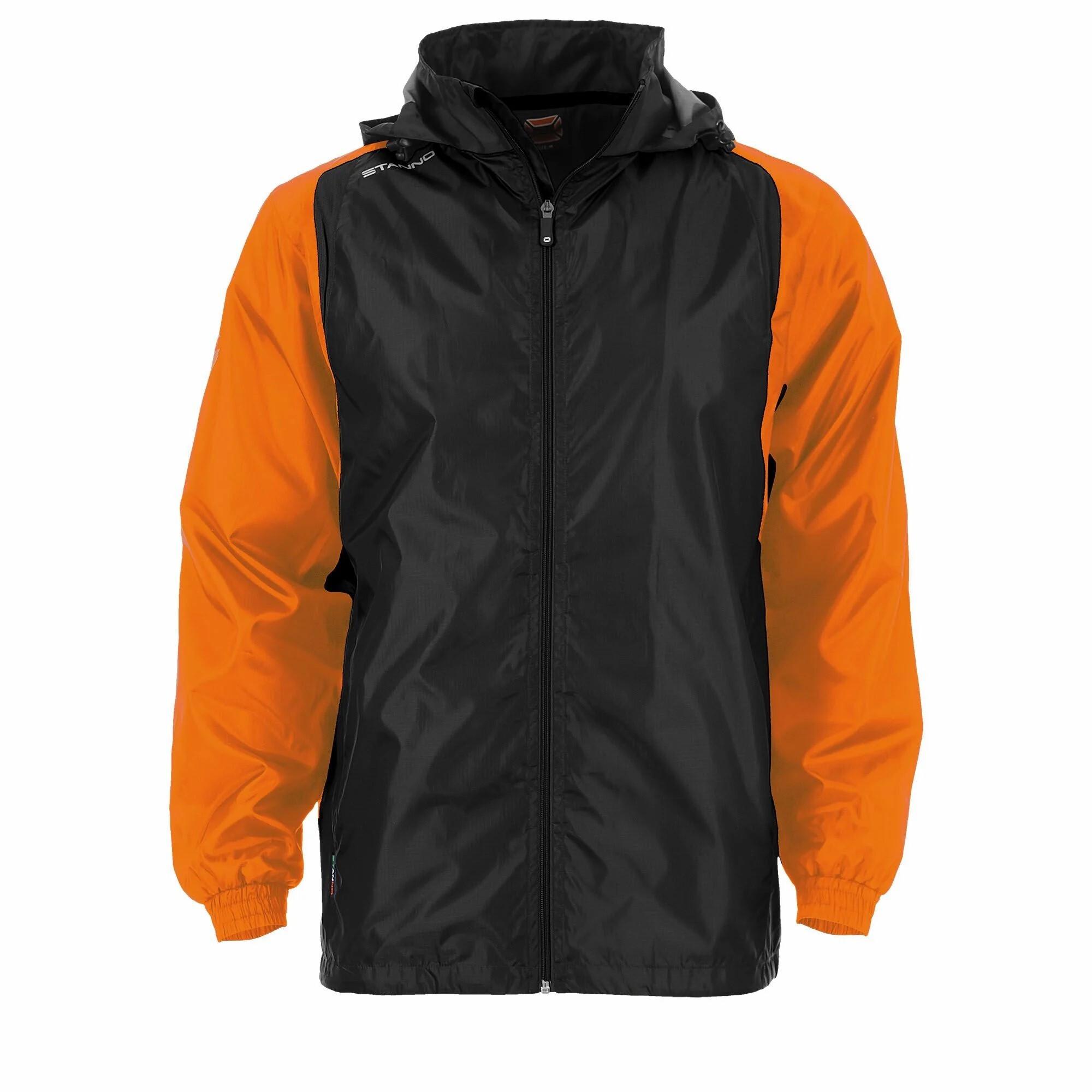 Image of Regenjacke Centro Unisex Schwarz / Orange XXL