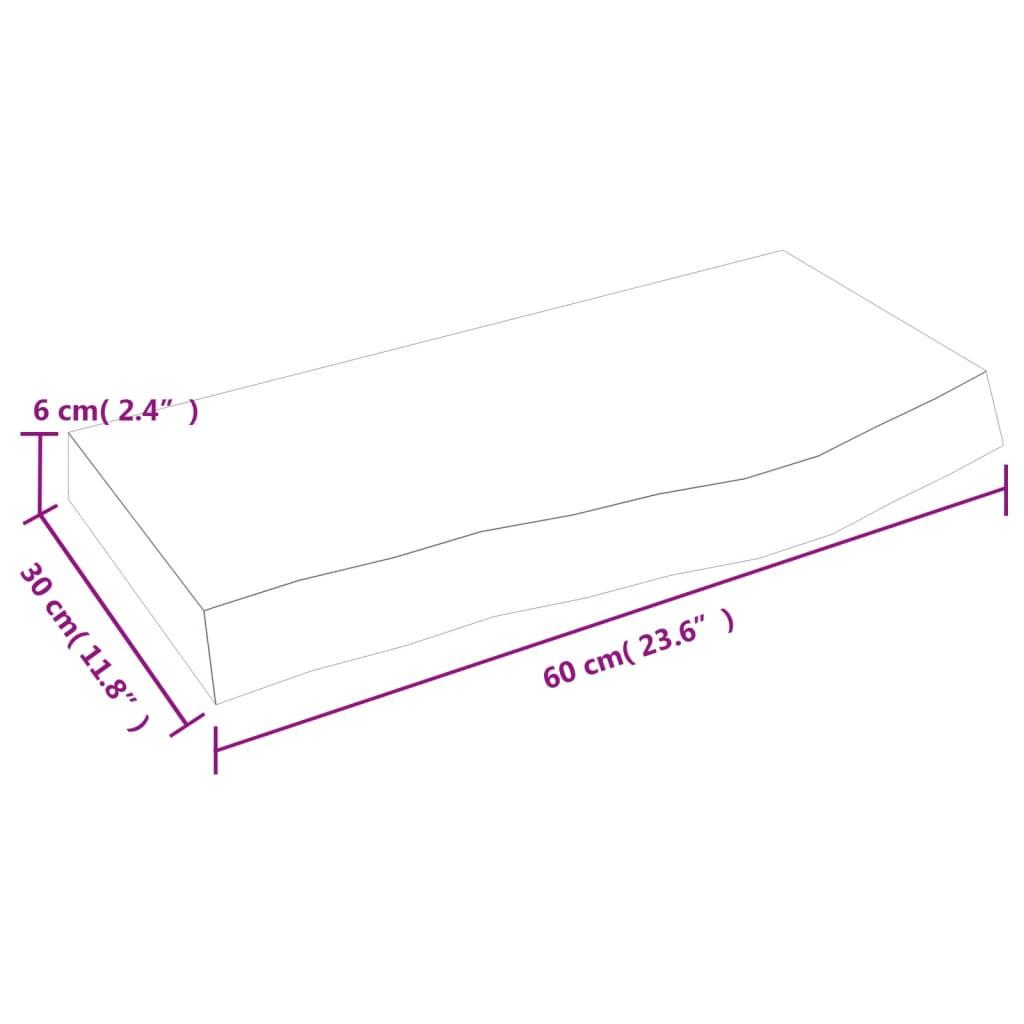 VidaXL  Comptoir de salle de bain bois de chêne 