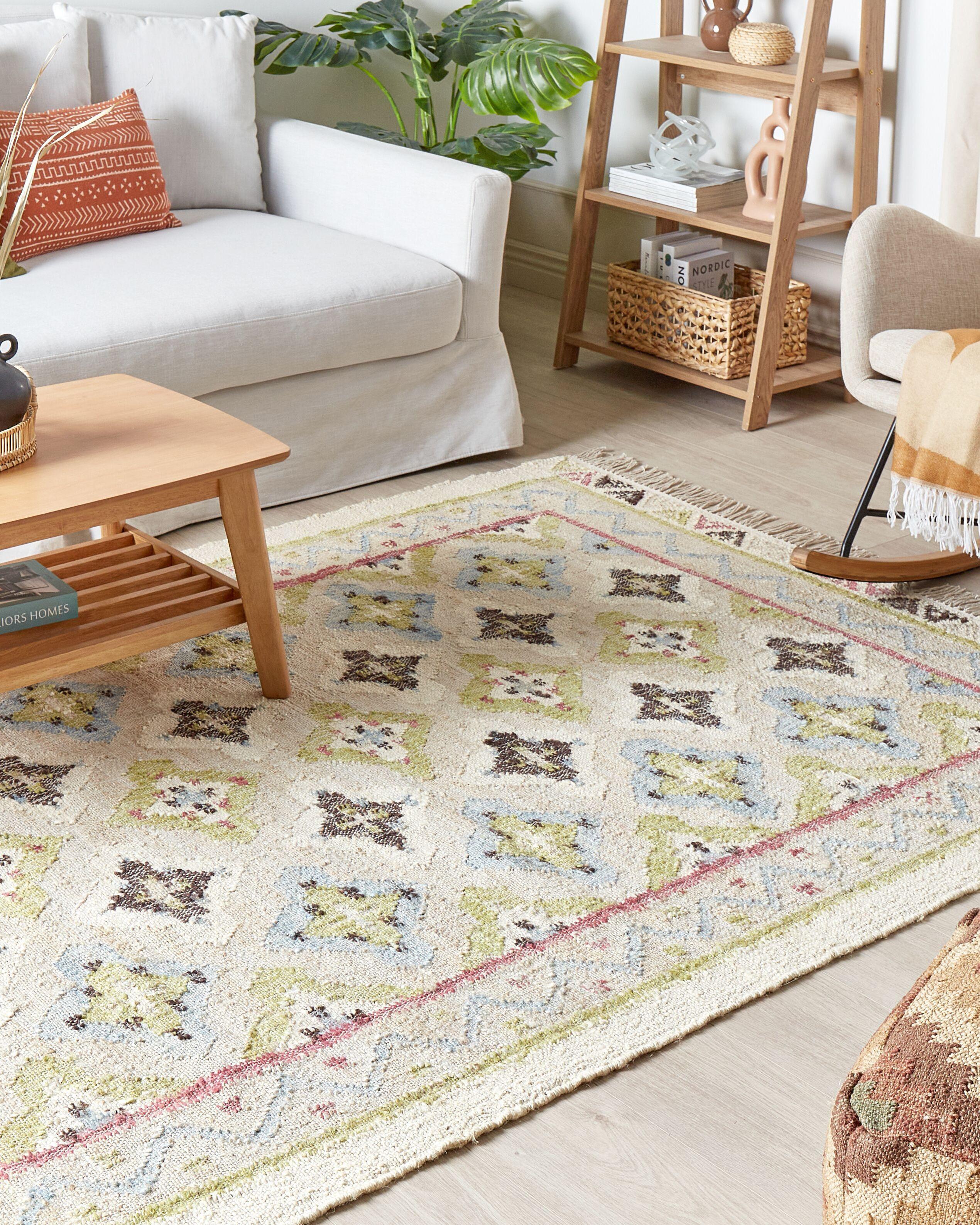 Beliani Tapis en Jute Boho TERKOS  