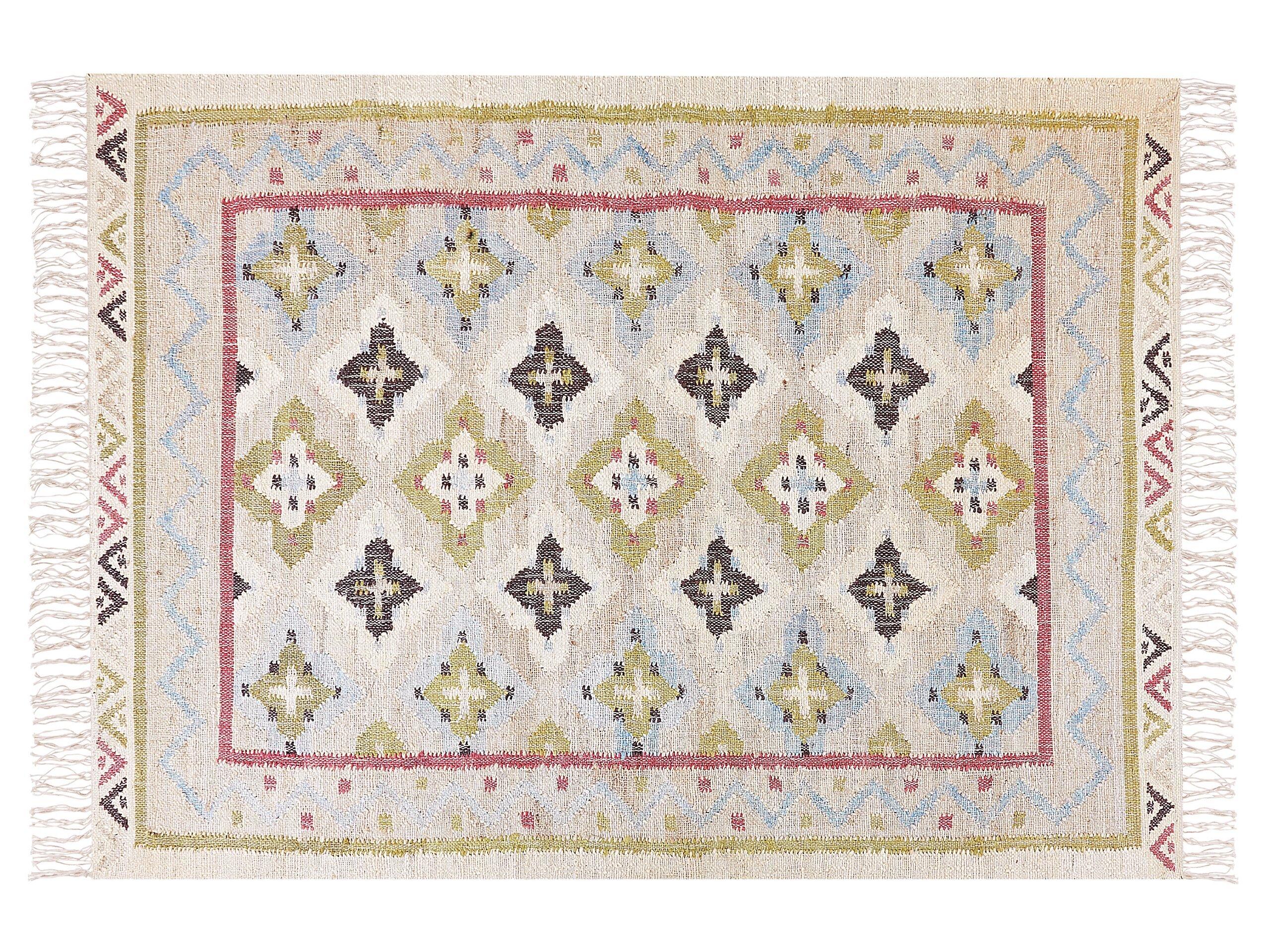 Image of Teppich aus Jute Boho TERKOS Teppich aus Jute Boho TERKOS