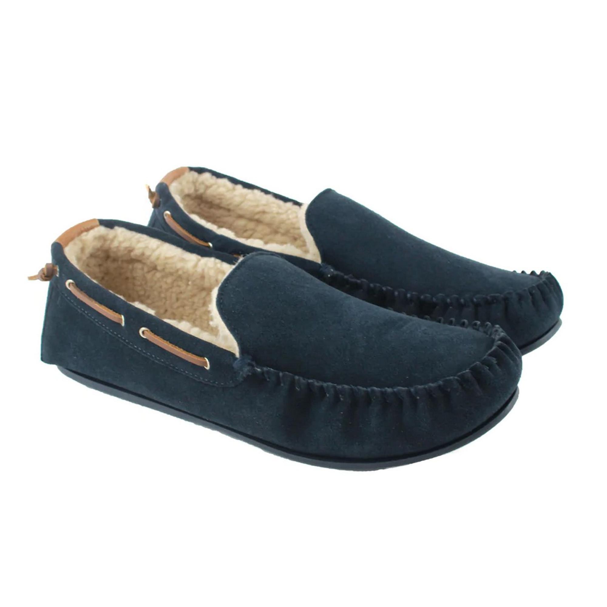 Image of Mokassins Owen, Berber, Wildleder Unisex Marine 42