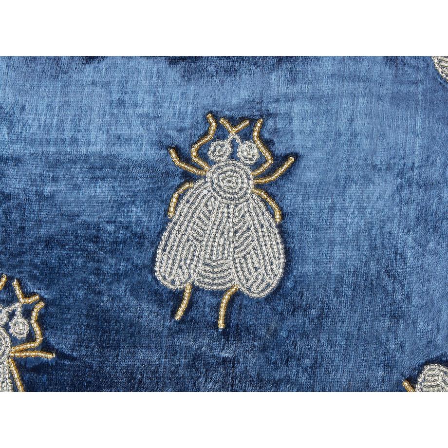 Beliani Dekokissen aus Samtstoff Boho PENTAS  