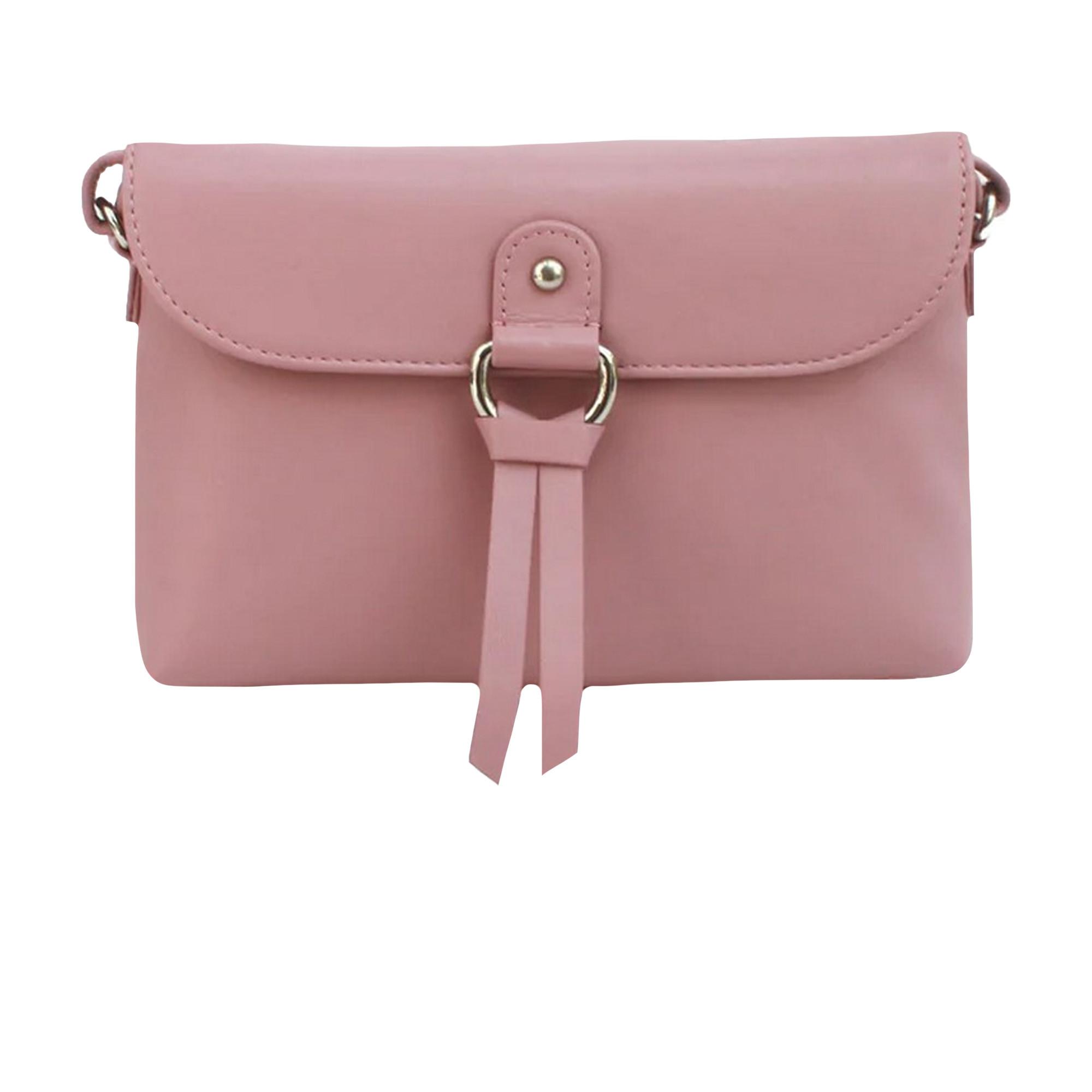 Image of Handtasche Cleo, Leder Damen Pink ONE SIZE