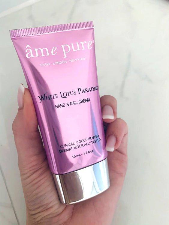 âme pure  White Lotus Paradise - Crème pour les mains sèches 3 pcs. 