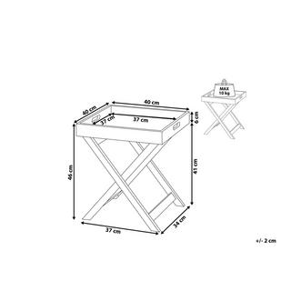 Beliani Couchtisch aus MDF-Platte Retro CHESTER  