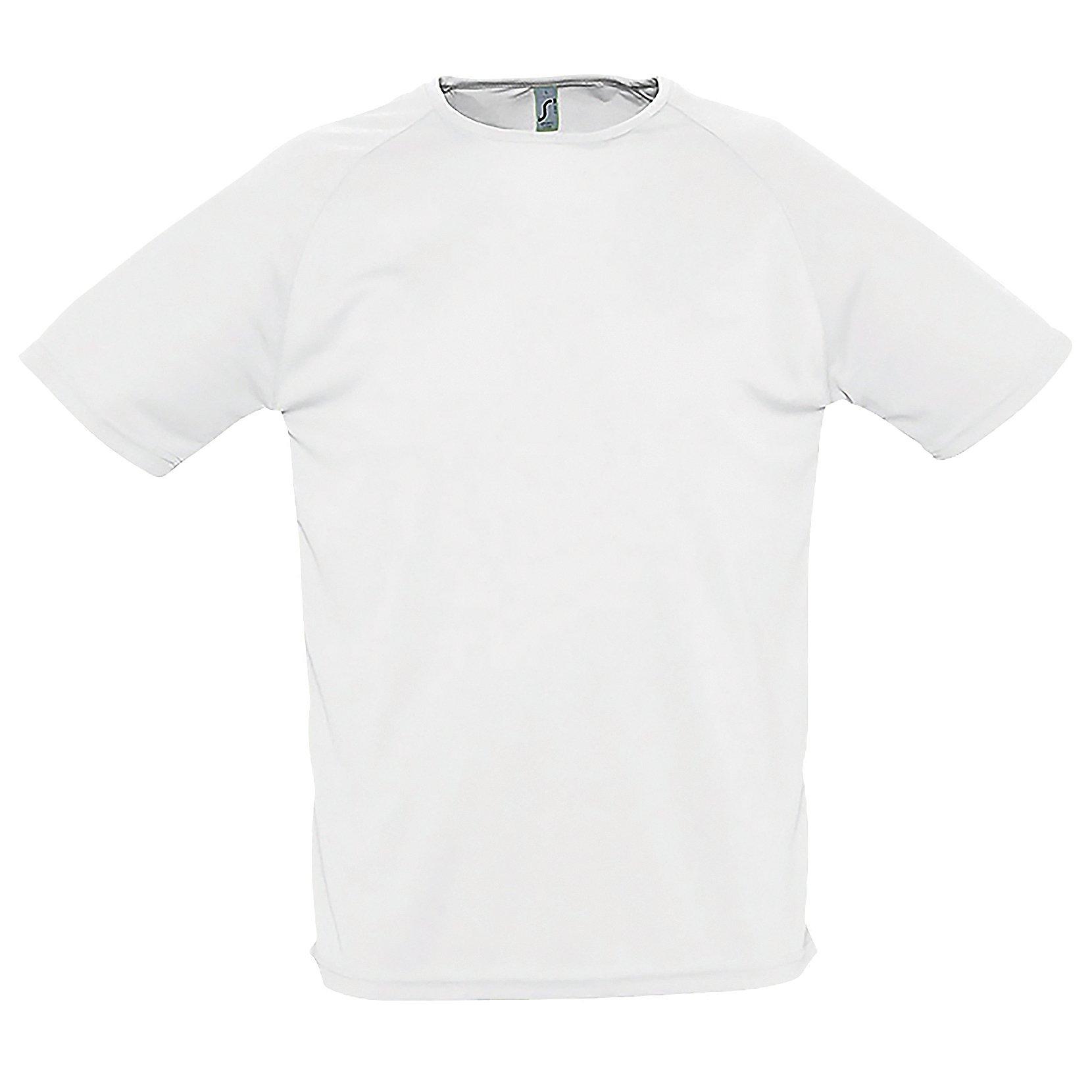 Image of Sporty Performance Tshirt, Kurzarm, Rundhals Herren Weiss XL