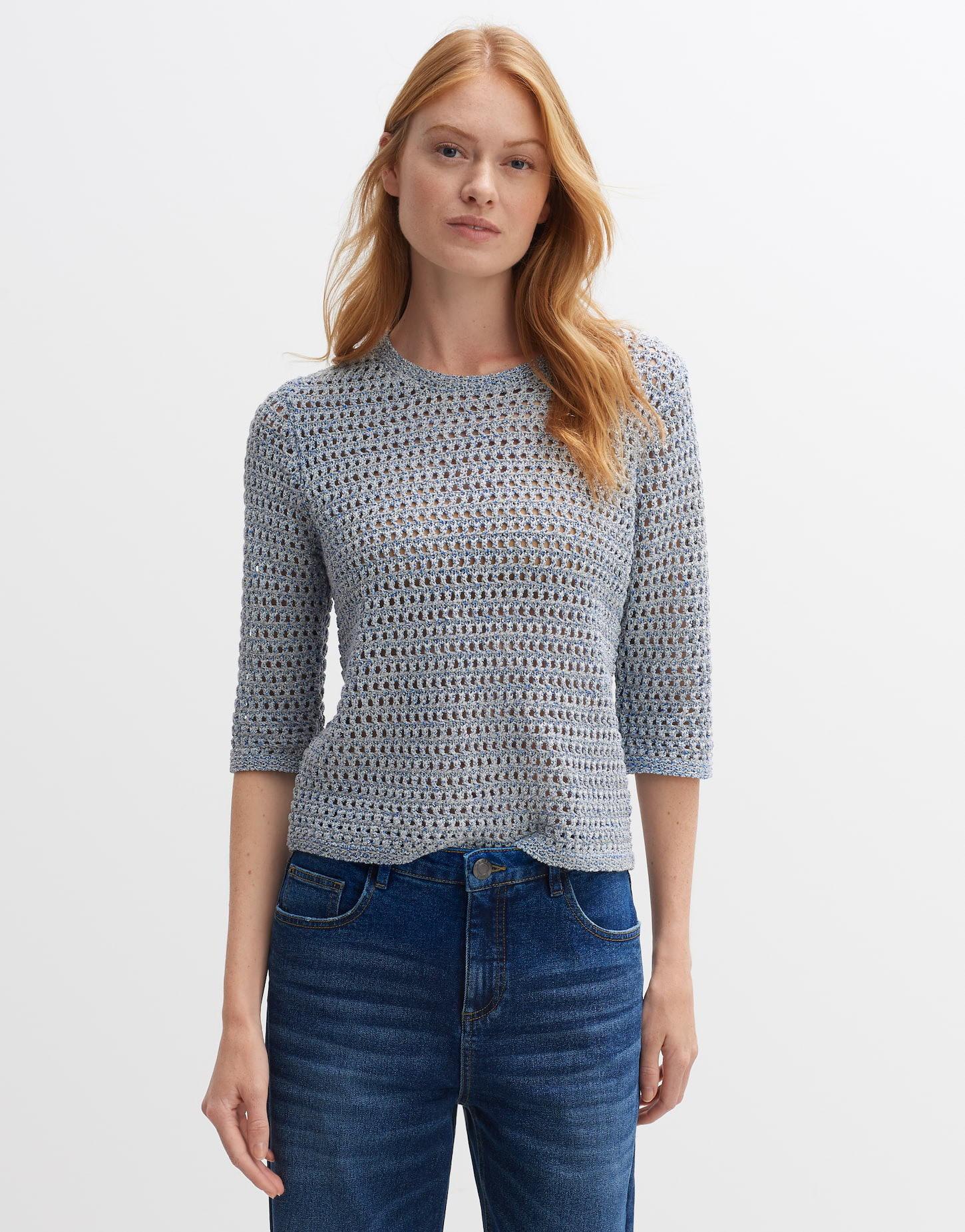 Image of Strickpullover Perly Gerader Schnitt Damen Aquamarine 36