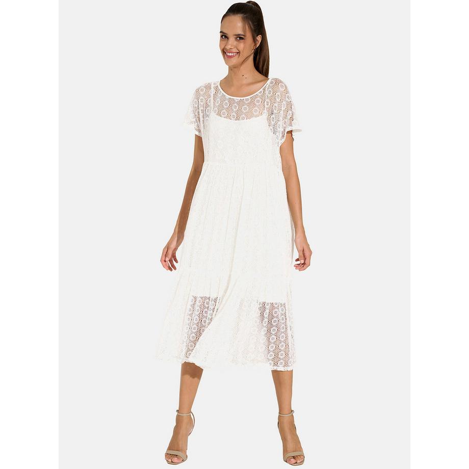 Robe longue estivale manches courtes Rimini