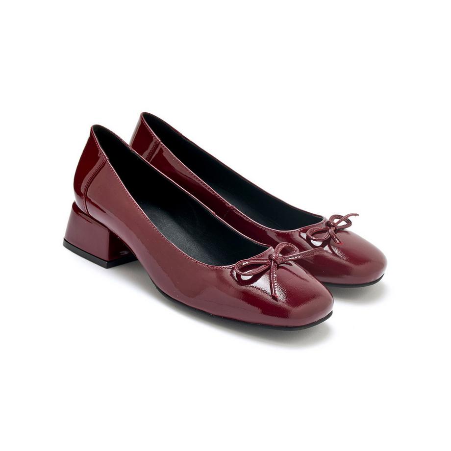 Pédiconfort Lackleder Blockabsatz Pumps  