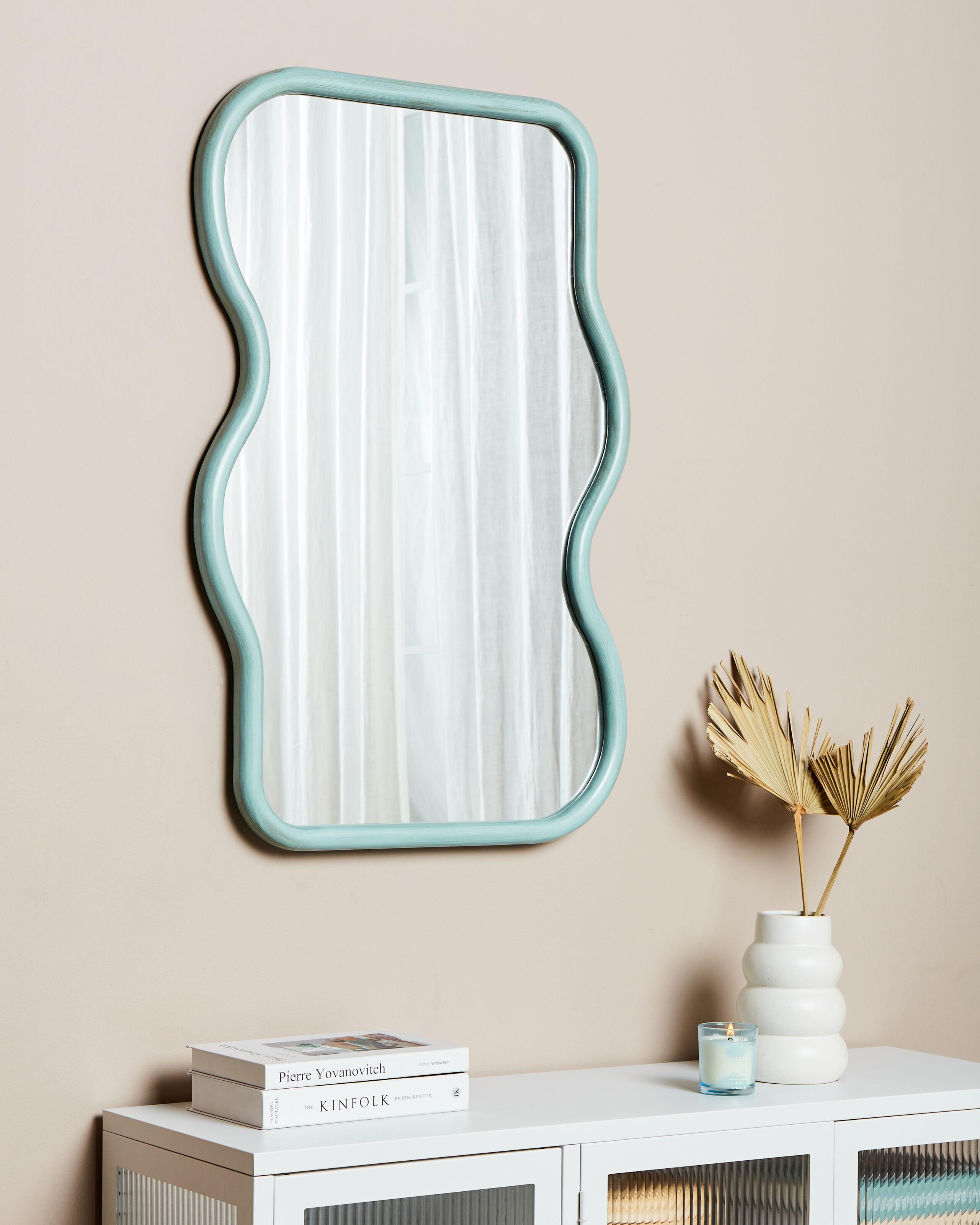 Beliani Miroir en Bois de paulownia Moderne RONNET  