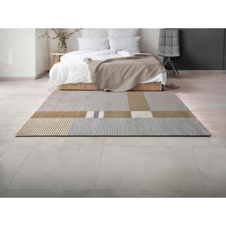 Vente-unique  Tappeto 200 x 290 cm 100% Lana di artigianato 2200 g/m2 Grigio e Marrone - NOURIA 