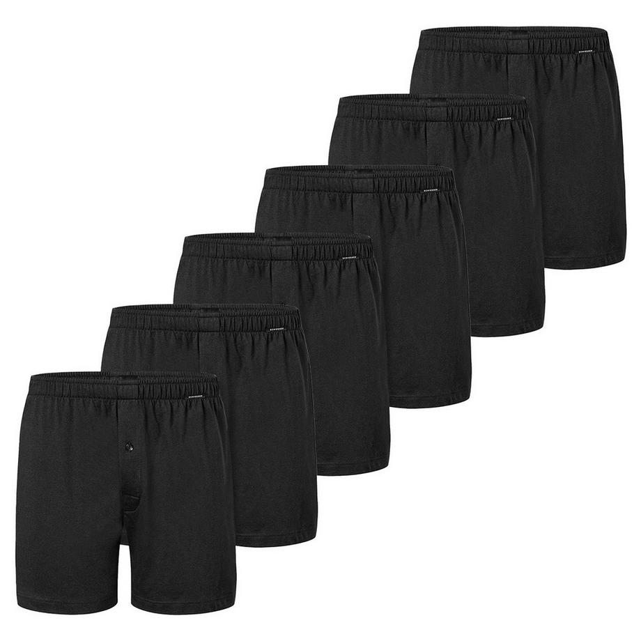 Schiesser 6er Pack Single-Jersey Boxershorts  