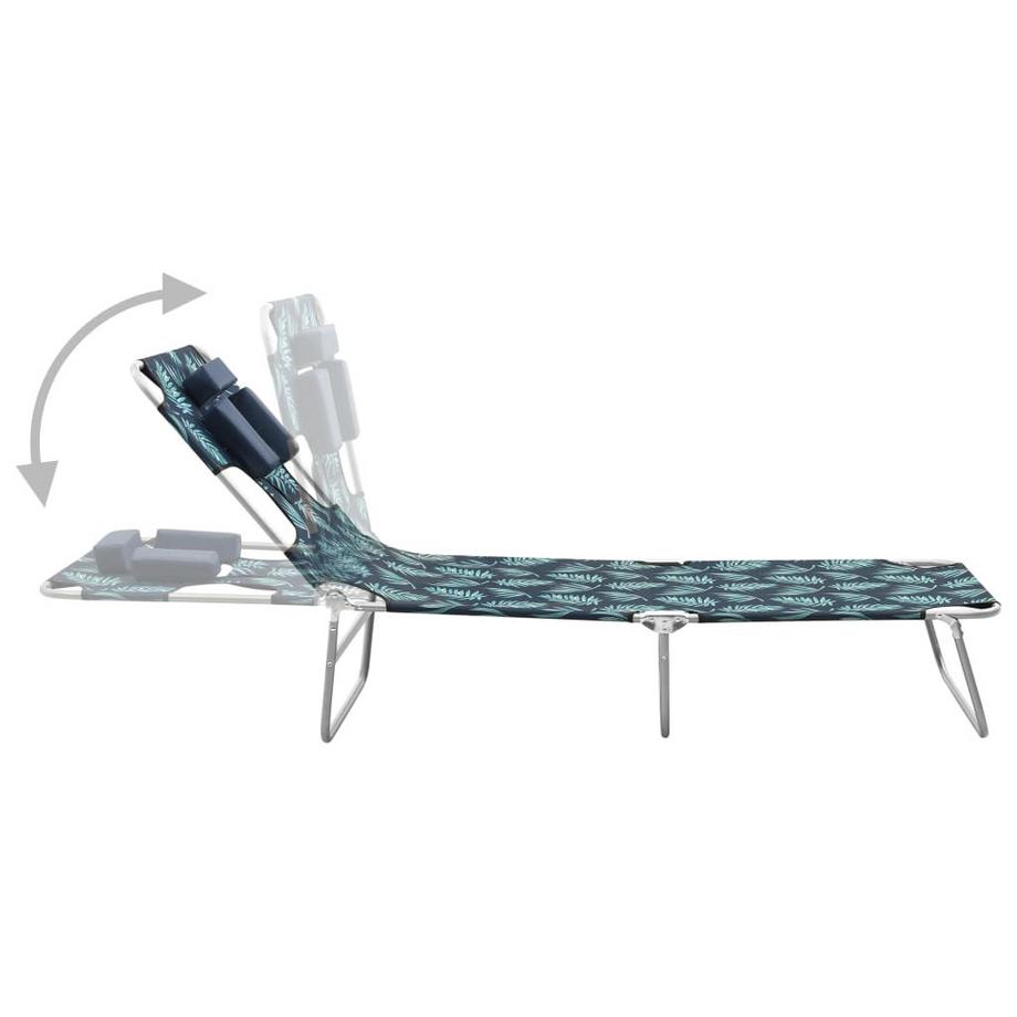 VidaXL Chaise longue tissu  