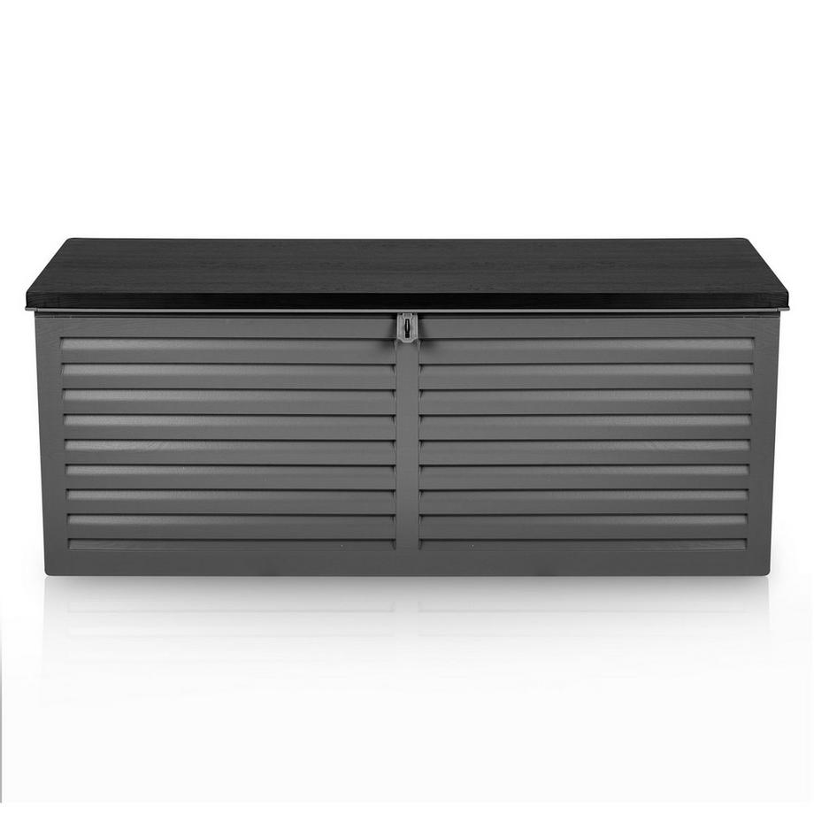 B2X Gartenbox 143 x 57 x 53,5 cm, 390 Liter,grau  