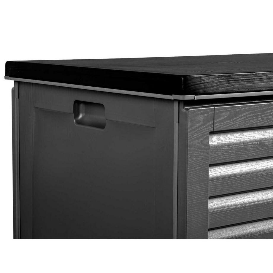 B2X Gartenbox 143 x 57 x 53,5 cm, 390 Liter,grau  