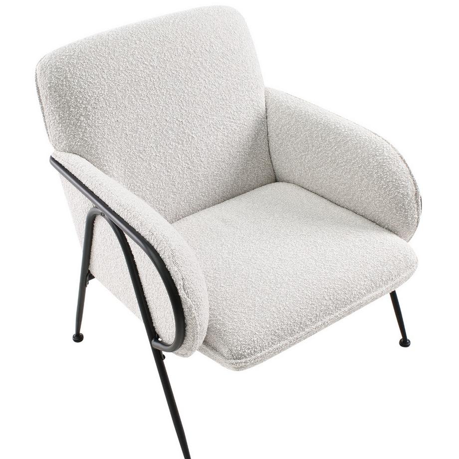 Beliani Fauteuil en Tissu Minimaliste TRYSNES  