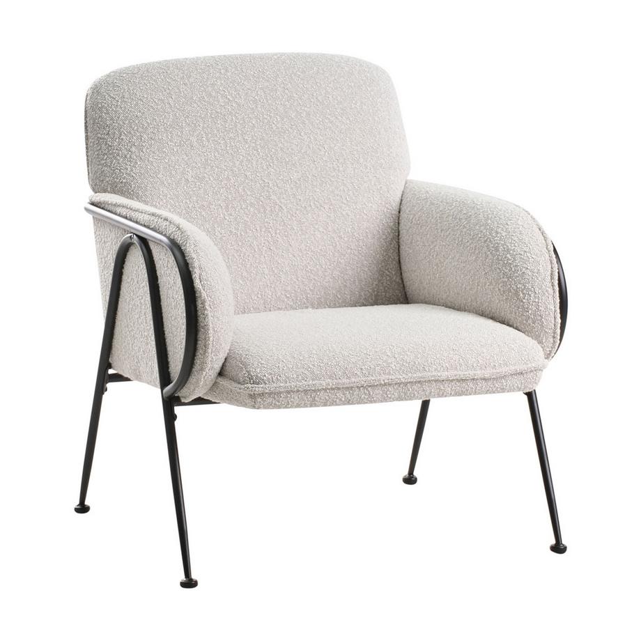 Beliani Fauteuil en Tissu Minimaliste TRYSNES  