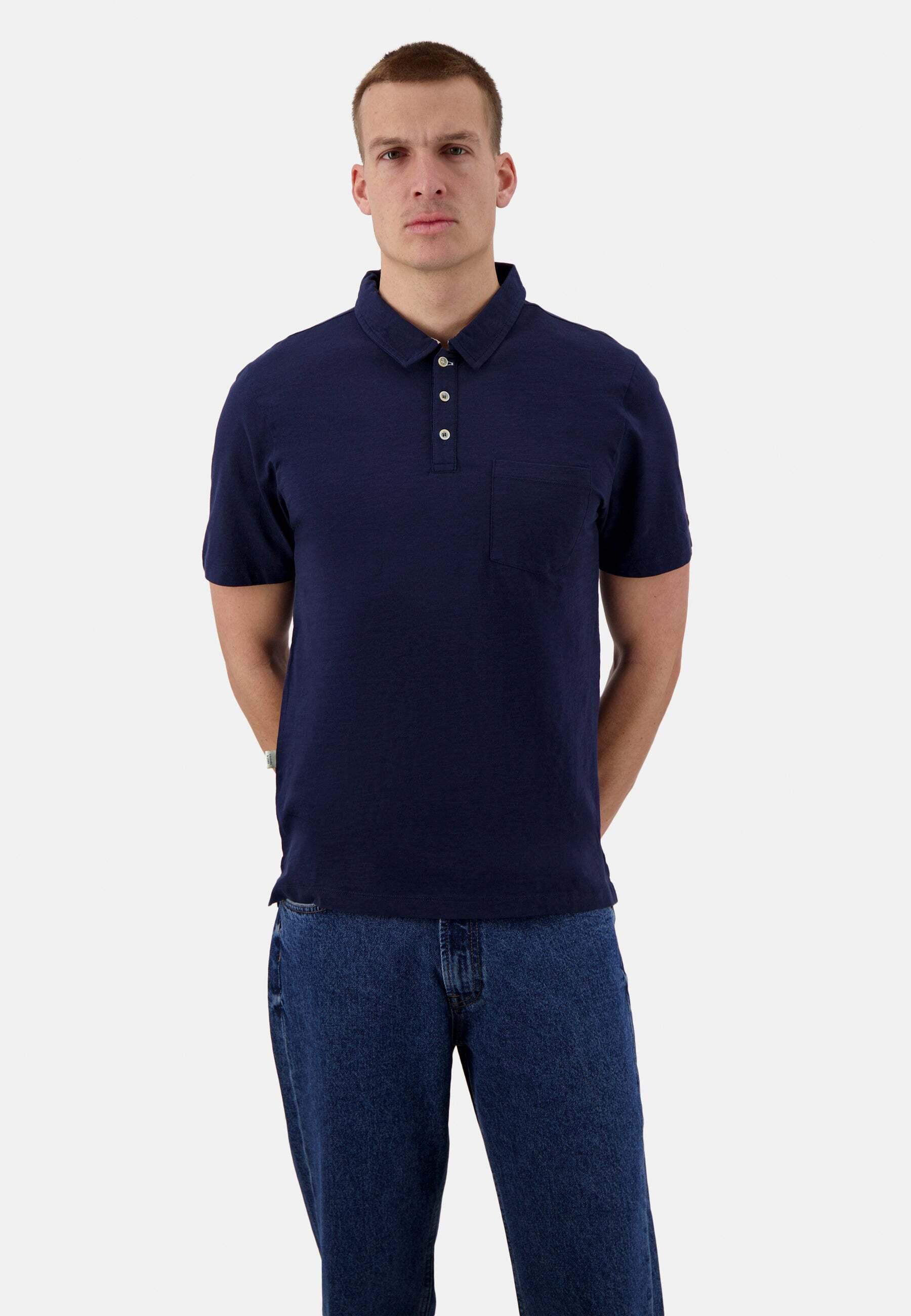 Image of Polos Slub Herren Marine M