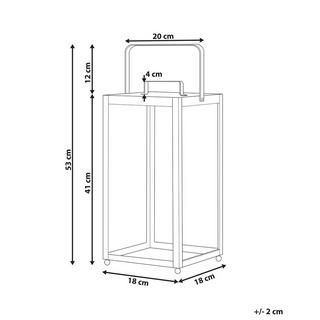 Beliani  Lanterna en Ferro Moderno LEPAR 