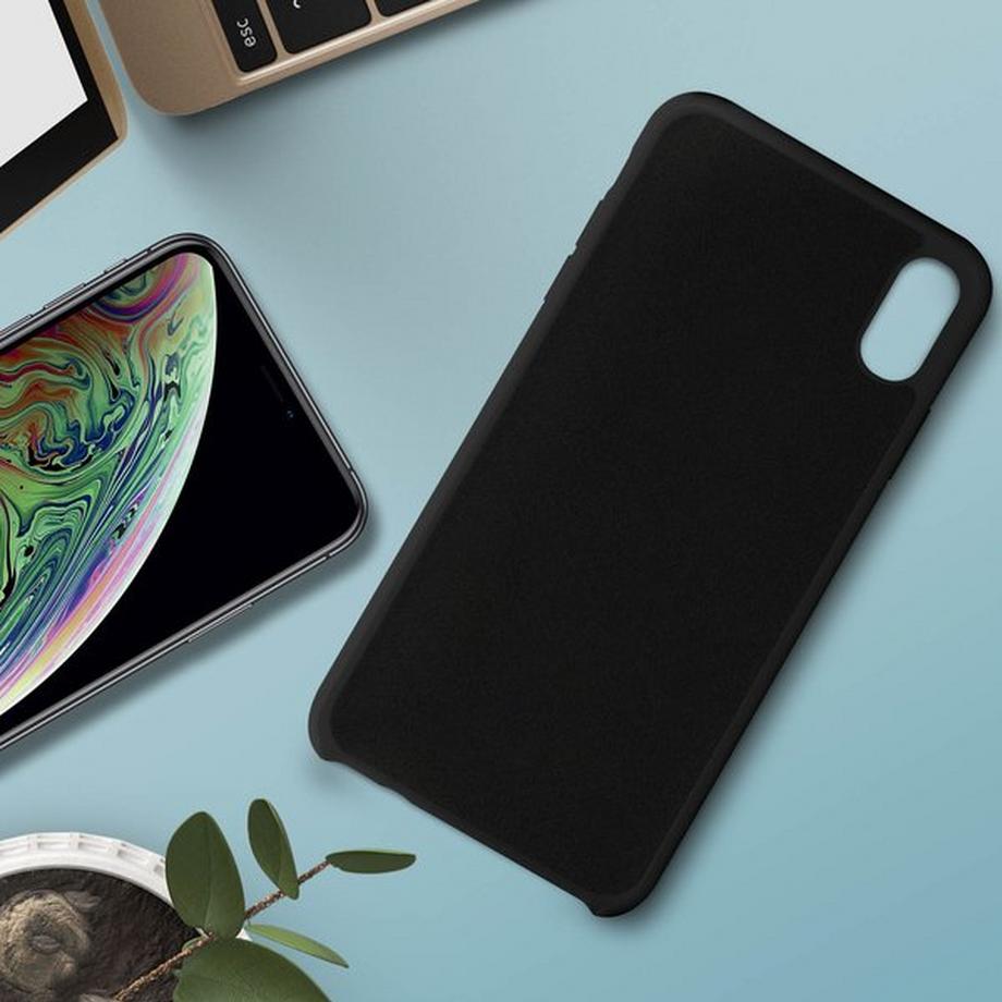 Avizar  Coque Soft Touch iPhone XS Max Noir 