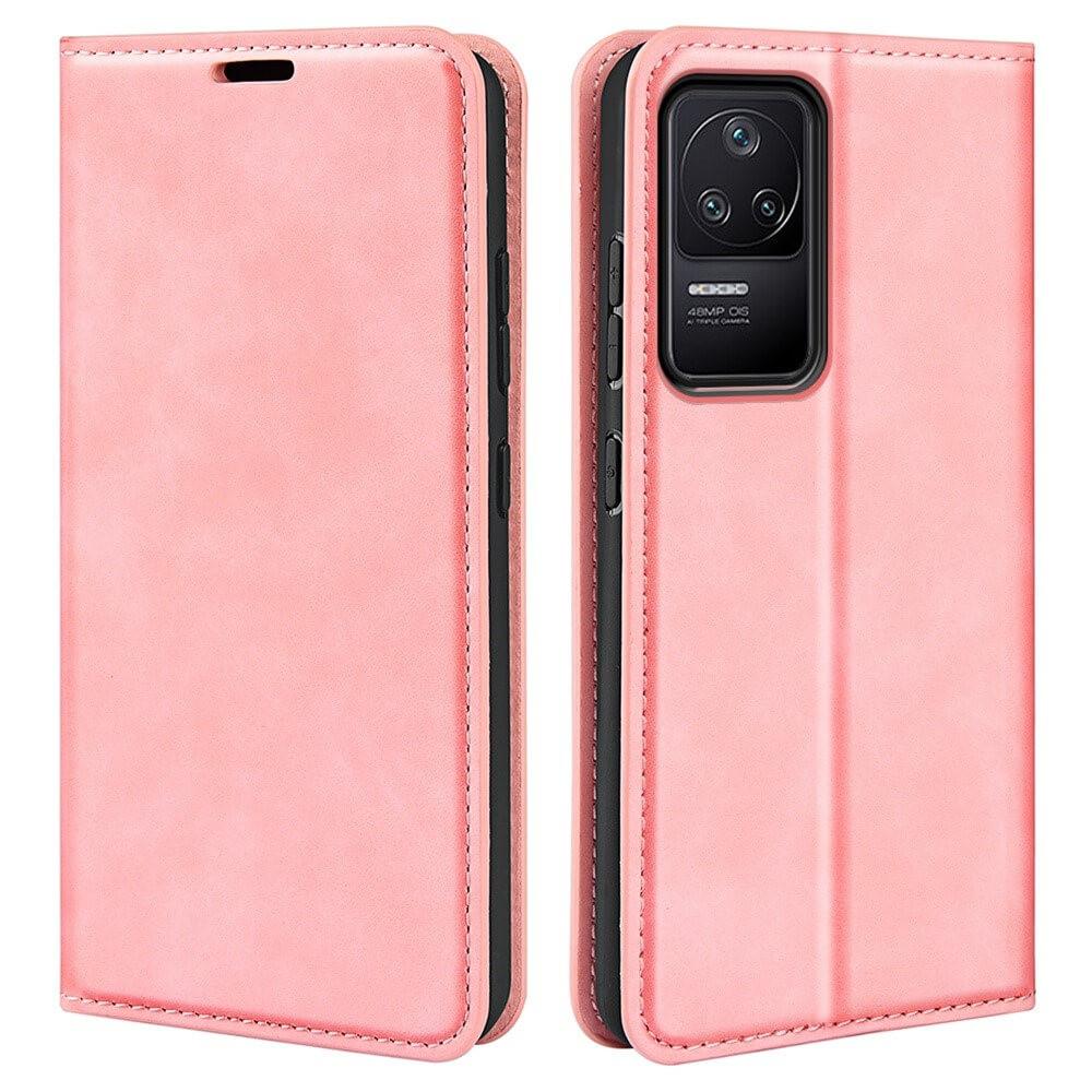 Cover-Discount  Xiaomi Poco F4 - Stand Flip Case Cover rosa 