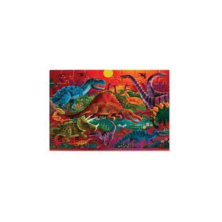 Crocodile Creek  Foil Puzzle, Schillernde Dinos 60 pc 