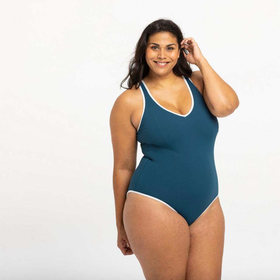DECATHLON Maillot de bain Virginia côtelé  