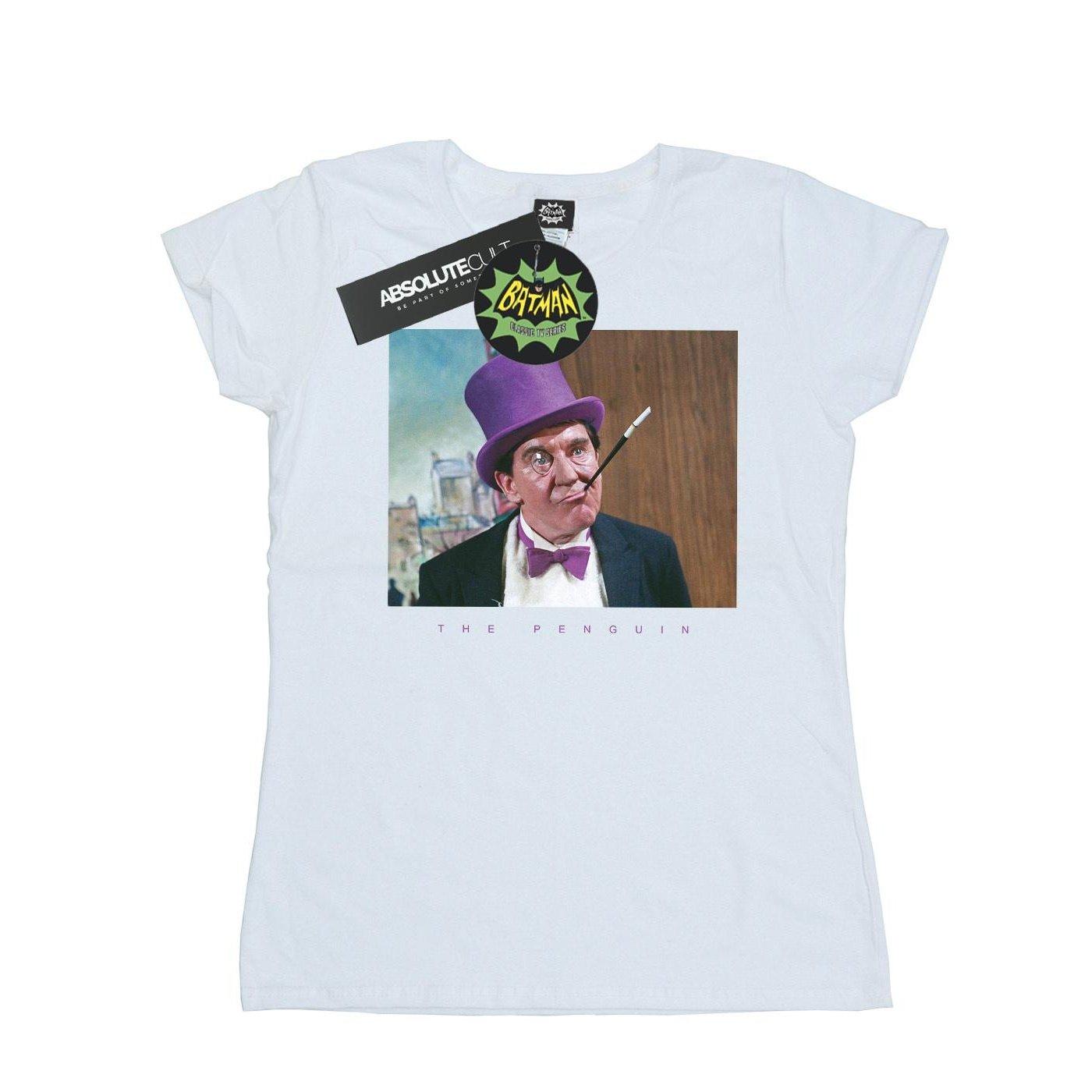 Image of Batman Tv Series The Penguin Photograph Tshirt Damen Weiss L