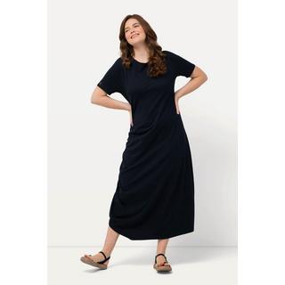 Ulla Popken  Jersey-Maxikleid, Rundhals, Halbarm, Biobaumwolle 