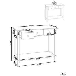 Beliani Konsolentisch aus MDF-Platte Skandinavisch GALVA  