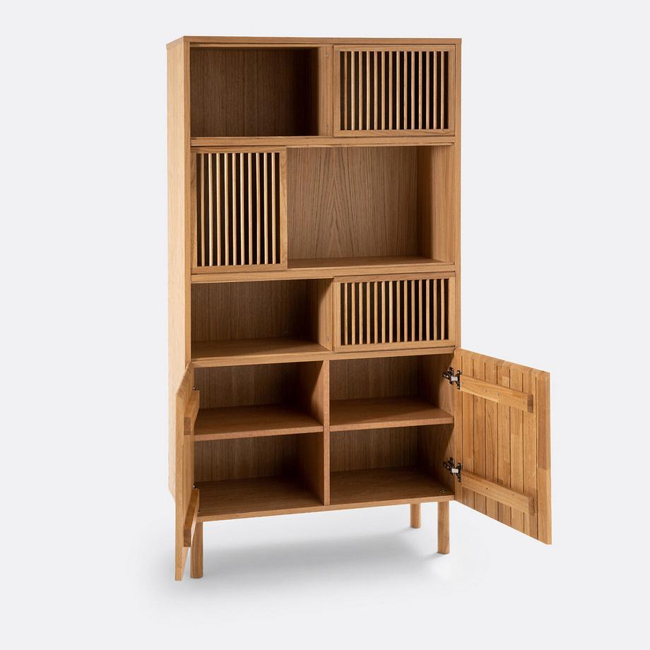 La Redoute Intérieurs Bibliothèque de rangement plaqué chêne  