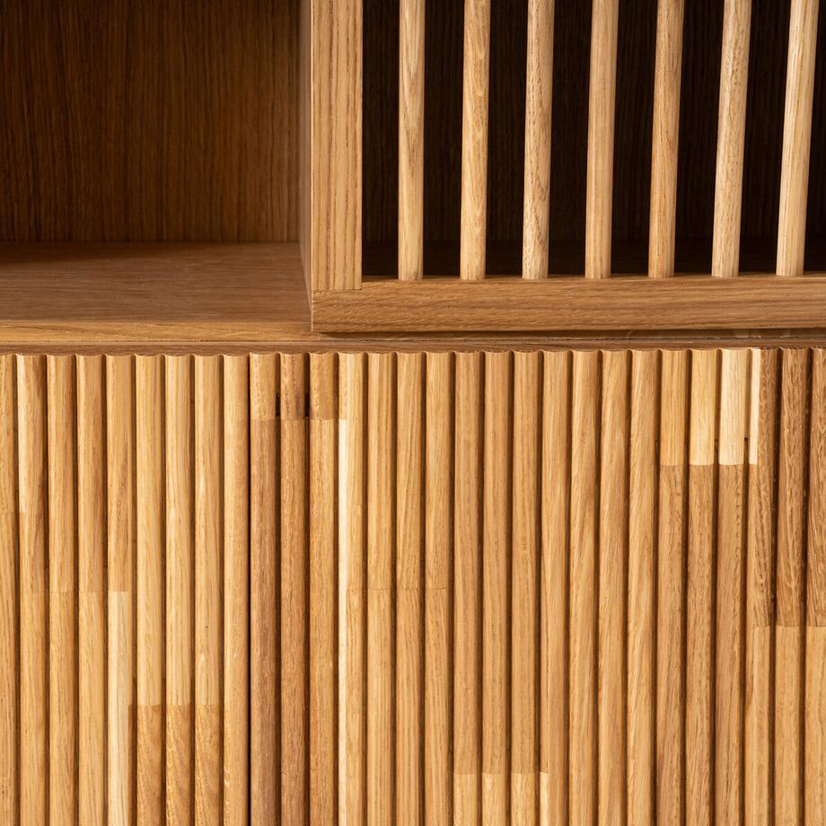 La Redoute Intérieurs Bibliothèque de rangement plaqué chêne  