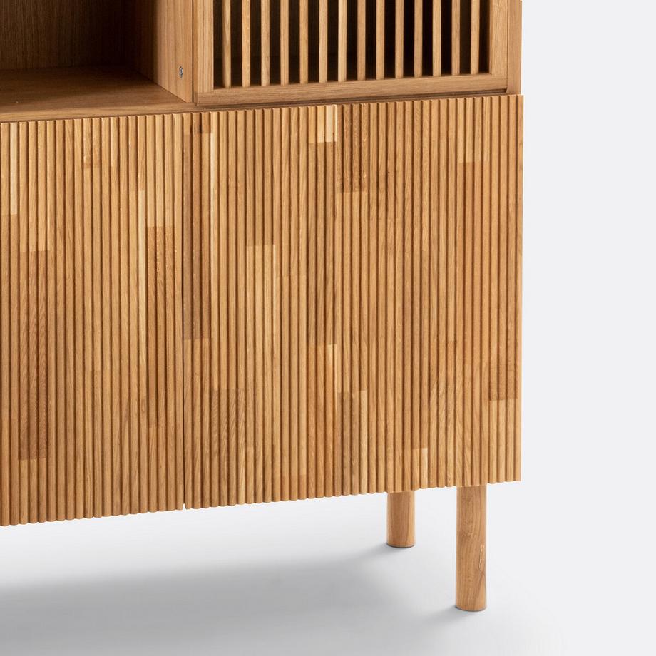 La Redoute Intérieurs Bibliothèque de rangement plaqué chêne  