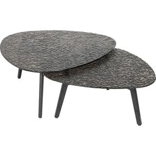 mutoni Table basse Riley 84x83 (lot de 2)  