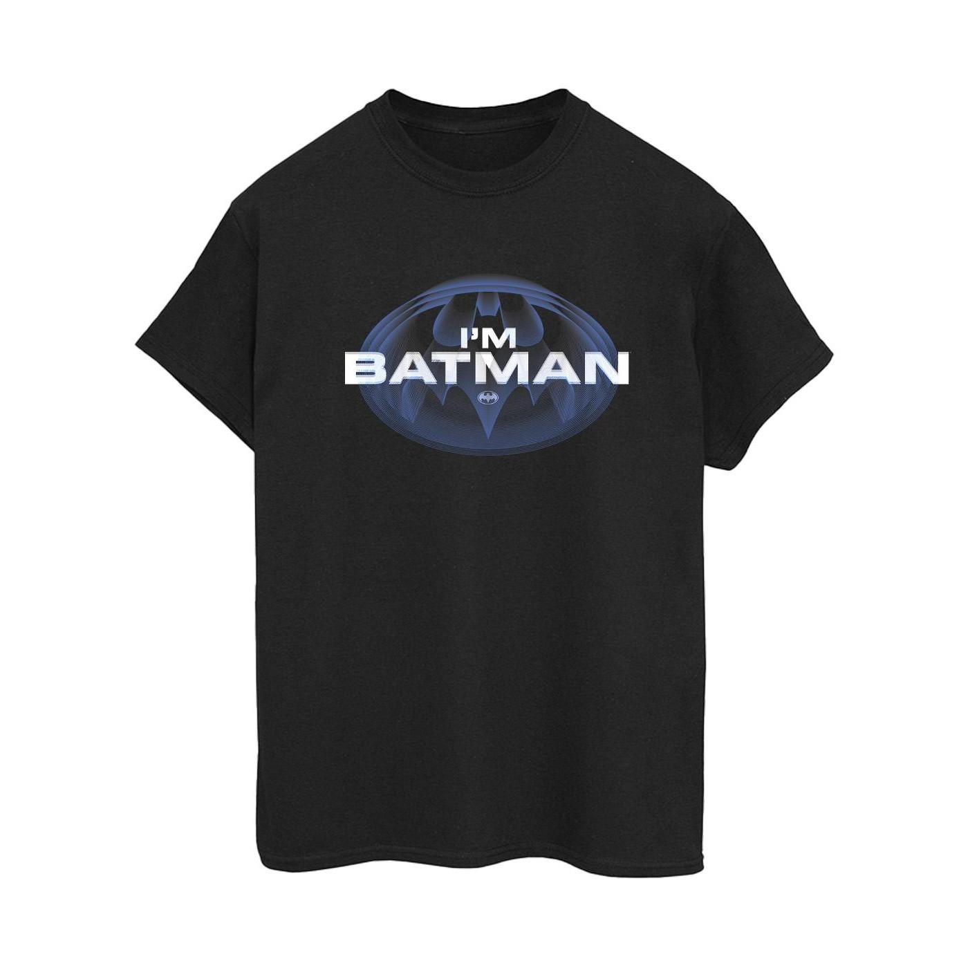 Image of The Flash I'm Batman Tshirt Damen Schwarz XL