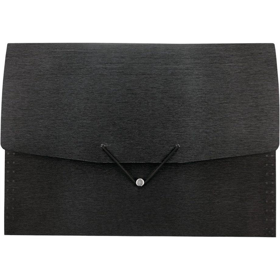 Kolma KOLMA Fächermappe LineaVerde A4 11.024.06 schwarz, 12 Tabs,PP,Sand,rec.  