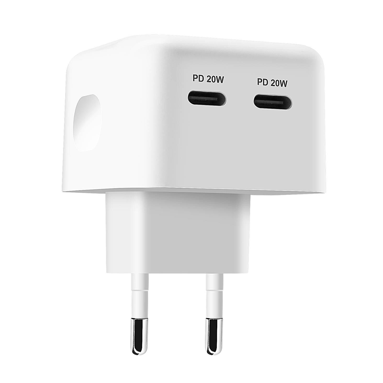 Avizar  2x USB-C 40W Netzteil LinQ Schwarz 