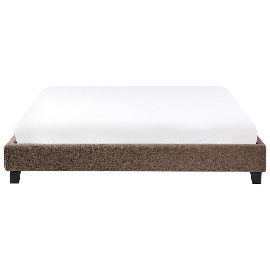 Beliani Lit sans tête de lit en Bouclé  ROANNE  