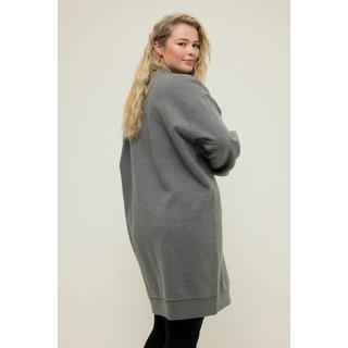 Studio Untold  Abito midi di felpa dal taglio oversize con scollo a girocollo e maniche lunghe 