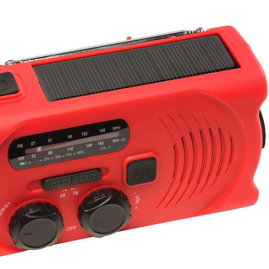 DENVER  Radio à manivelle avec chargement solaire 