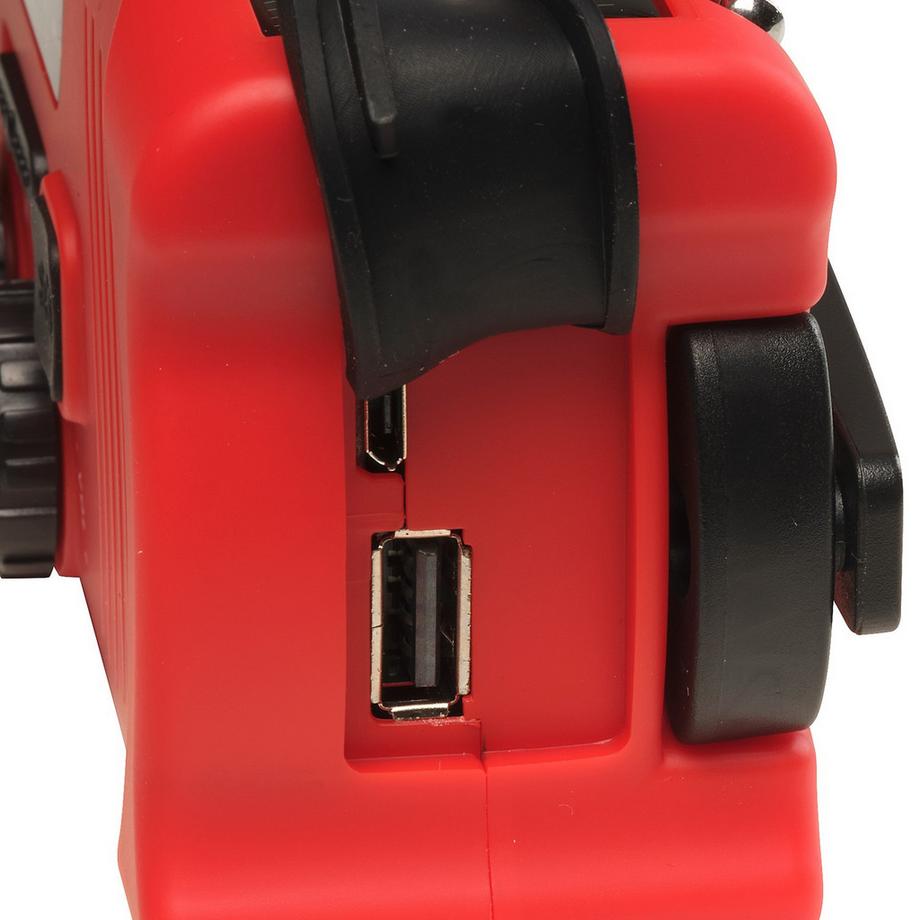 DENVER  Radio à manivelle avec chargement solaire 