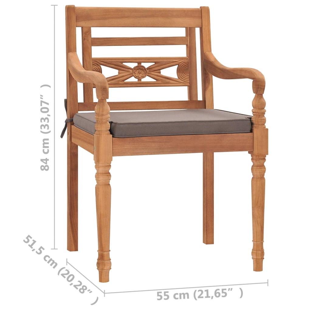 VidaXL sedia Teak riciclato  