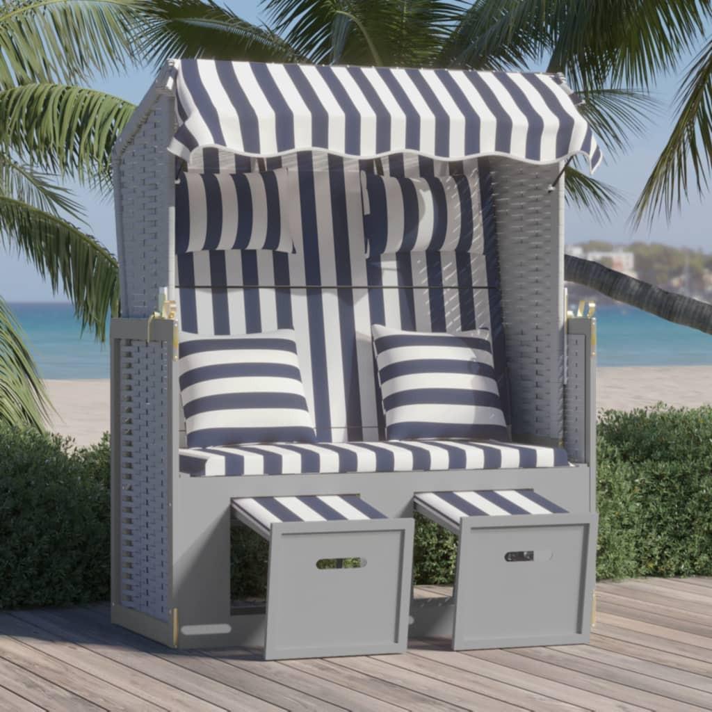 VidaXL Strandkorb poly-rattan  