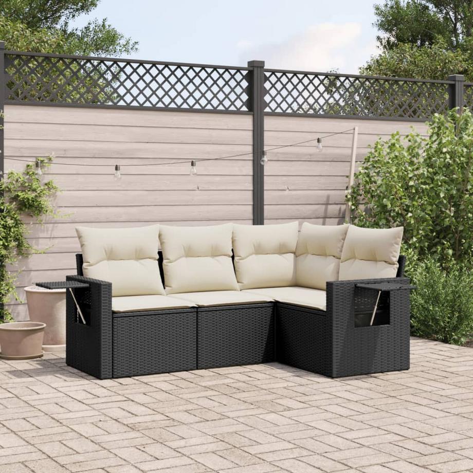 VidaXL Ensemble de canapés de jardin rotin synthétique  